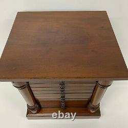 Antique Miniature Table Top Collectors Specimen Mahogany Chest Cabinet Drawers