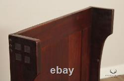 Antique Mission Arts And Crafts Mahogany Storage Chest Hall Bench