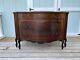 Antique Mixed Wood French Dresser Walnut Rosewood Mahogany with Inlaid Florals