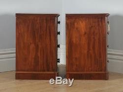 Antique Pair Victorian Mahogany Bedside Chests Pot Cupboards Nightstands c. 1860