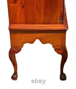 Antique Queen Anne Style Mahogany Chest On Frame Shell Carved Ball & Claw Legs
