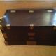 Antique See-captains Chest- 1893 Brass And Mahogany Amazing Interior