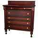 Antique Sheraton Carved Mahogany Chest Drawers, circa 1830