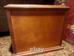 Antique Standing Flatware Chest Wooden Vintage Glastonbury Silverware Cabinet