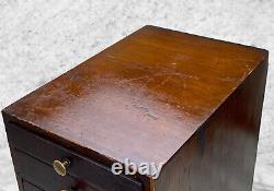 Antique Traditional Mahogany 6-Drawer Watchmakers Chest Storage Box