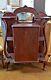 Antique Victorian Curio Cabinet Sheet Music Record Chest