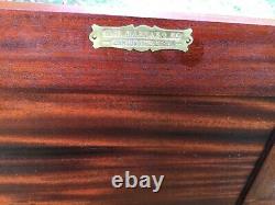 Antique Vintage Dental Cabinet / Chest / Cabinet Mahogany & Marble