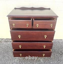 Antique William and Mary Style Mahogany Highboy Chest by Superior Furniture