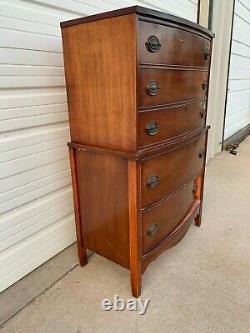 Antique Wood Chest of Drawers Dresser Hepplewhite Mahogany Vintage Server Buffet