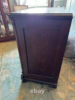 Antique solid wood dresser chest of 4 drawers 42 x 36 bureau vintage furniture