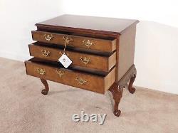 BAKER Furniture Company Carved & Figured Walnut STATELY HOMES Chest Commode