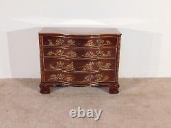 BAKER HC Large Chippendale Serpentine Chinoiserie Decorated Chest Dresser