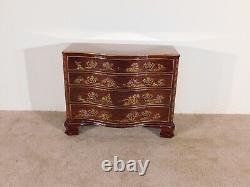 BAKER HC Large Chippendale Serpentine Chinoiserie Decorated Chest Dresser