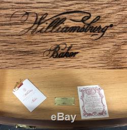 BAKER Historic Williamsburg Inlaid Mahogany & Satinwood Chest