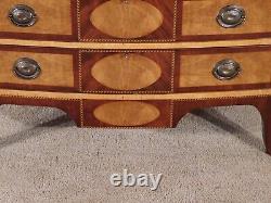 BENCHMADE 1950s Hepplewhite Curly Maple Mahogany Rogers Style Chest Dresser #1