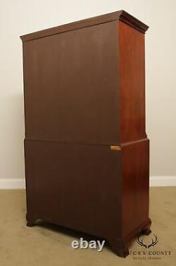 Baker Chippendale Style Mahogany Tall Chest