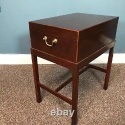 Baker Furniture Georgian Inlaid Mahogany Chest on Stand
