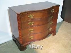 Baker Furniture Mahogany Chinese Chippendale Four Drawer Georgian Chest