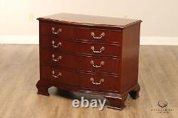 Baker Georgian Style Mahogany Serpentine Chest of Drawers