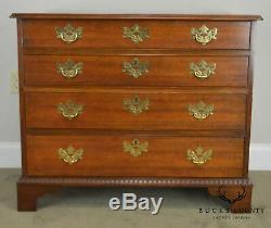 Baker Historic Charleston Collection Mahogany Chippendale Style 4 Drawer Chest