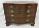 Baker Historic Charleston Collection Mahogany Chippendale Style Serpentine Chest