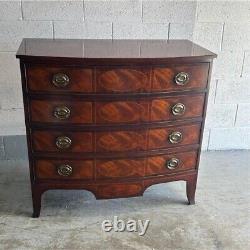 Baker Historic Charleston Mahogany Bow Front Inlaid Chest