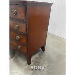 Baker Historic Charleston Mahogany Bow Front Inlaid Chest