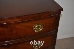 Baker Historic Charleston Sheraton 4-drawer Mahogany Chest with Brass Hardware