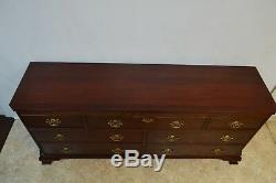 Baker Mahogany Chippendale Style Chest of Drawers Dresser
