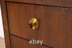 Barbara Barry for Henredon Mahogany Three-Drawer Bachelor Chest or Bedside Chest