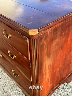 Barn find! Antique period mahogany chest of drawers dresser 1800s tlc