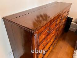 Beautiful 19th century antique chest of drawers dresser mahogany, oak, bronze