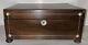 Beautiful Antique Jewel CHEST Casket 1840 Empire Inlaid MOP Fitted Interior