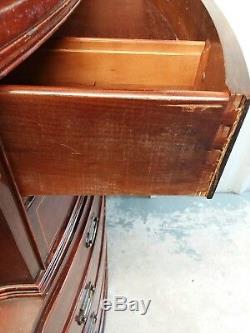 Beautiful Antique Mahogany Chest with brass fixtures