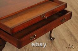 Biggs Furniture Queen Anne Style Mahogany Silverware Chest Table