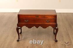 Biggs Furniture Queen Anne Style Mahogany Silverware Chest Table