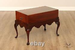 Biggs Furniture Queen Anne Style Mahogany Silverware Chest Table