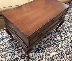 Biggs Two Piece Mahogany Chest and Table