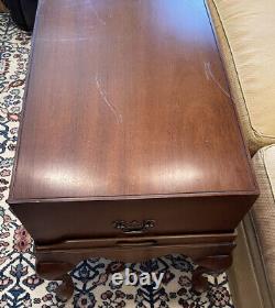 Biggs Two Piece Mahogany Chest and Table