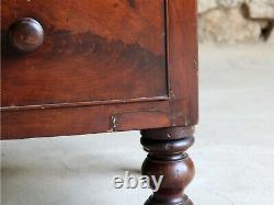 Bow-Fronted Mahogany Chest of Drawers, Victorian, English 19th Century