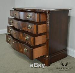 Broyhill 100th Anniversary Collection Serpentine Flame Mahogany Chest of Drawers