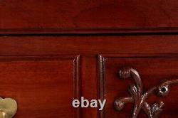 CARVED MAHOGANY LOWBOY American Chippendale Style Antique Chest of Drawers