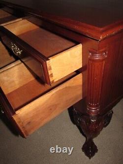CHIPPENDALE STYLE MAHOGANY LOWBOY CHEST, HALL CONSOLE by GEORGIAN FURNISHINGS