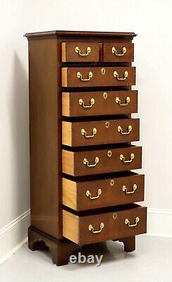 COUNCILL Banded Mahogany Chippendale Semainier / Lingerie Chest