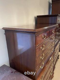 COUNCILL CRAFTSMEN Chippendale Style Mahogany Chest Of Drawers Dresser Furniture