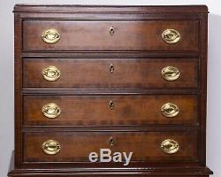 COUNCIL CRAFTSMEN Federal Mahogany Inlaid Silver Chest