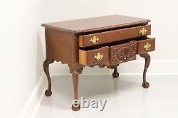 CRAFTIQUE Solid Mahogany Chippendale Lowboy Chest