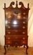 Carved Chippendale Mahogany Highboy Chest on Chest hiboy