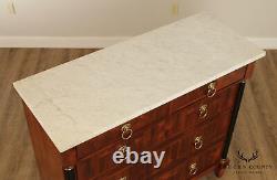Century French Empire Style Marble Top Chest of Drawers