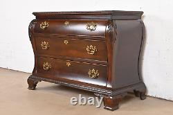 Century Furniture Georgian Carved Mahogany Bombay Dresser or Commode